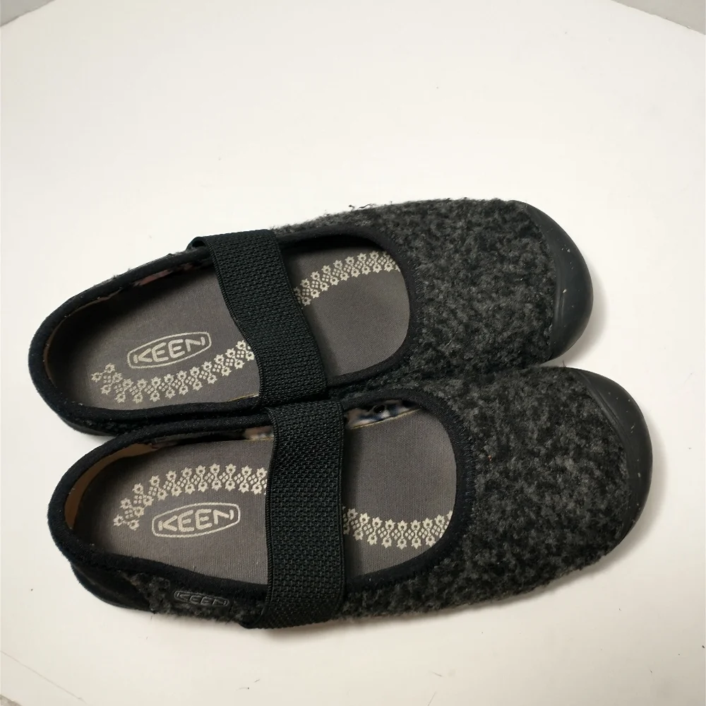 Keen Sienna MJ‎ Wool Shoe, Women's Size 7.5, Black And Gray, Mary Jane